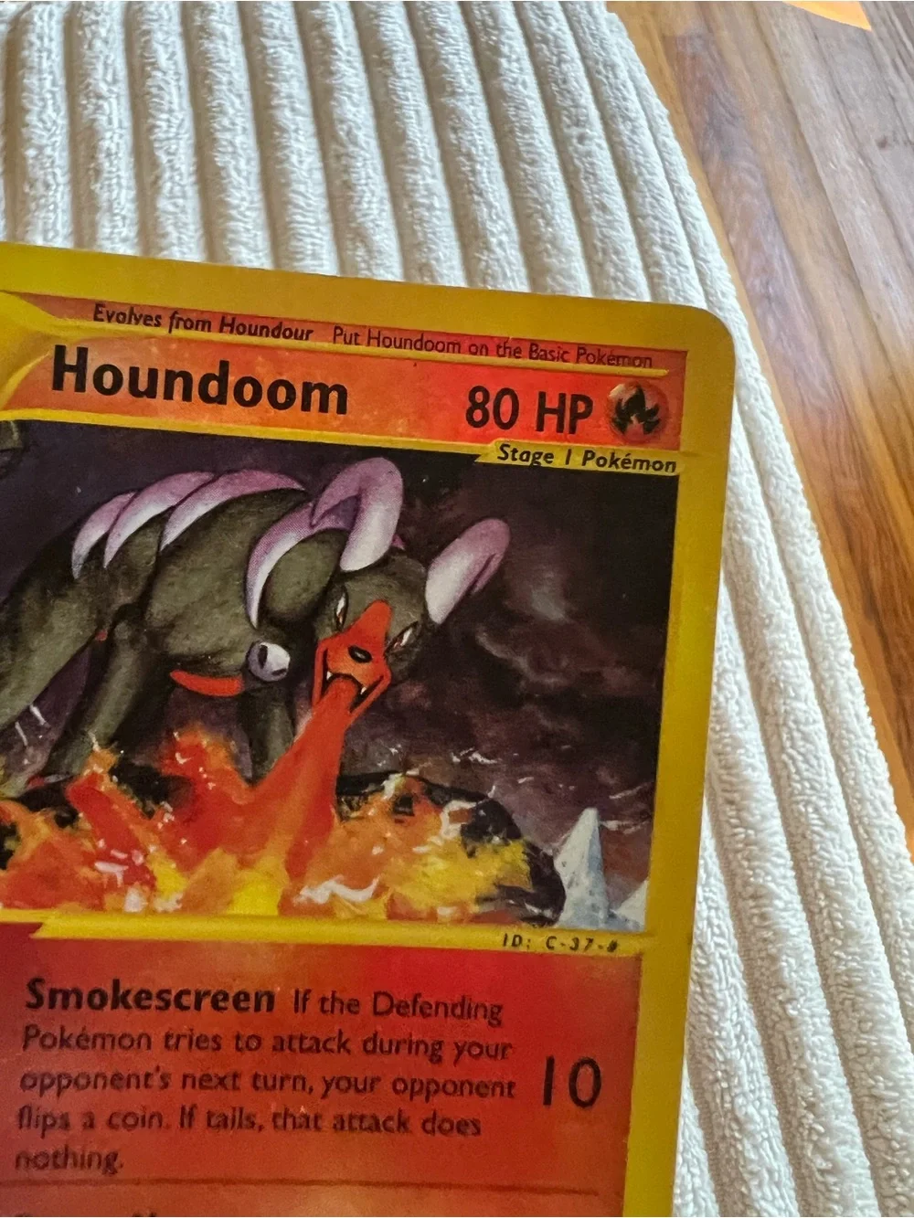 2002 RARE Houndoom Aquapolis 14/147  Reverse Holo Pokémon Card